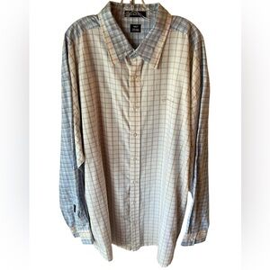 Vintage Sean John men’s long sleeve plaid shirt, 4XL 100% cotton
